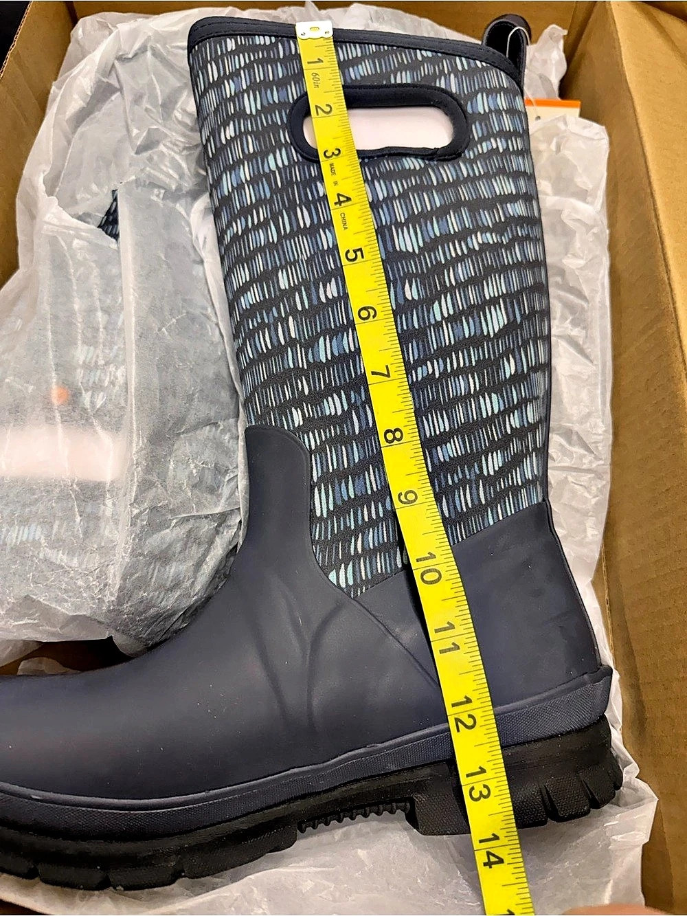 BOGS Cameron Tall TW Tall Waterproof Boots Blue US 8 NWT - Picture 4 of 15